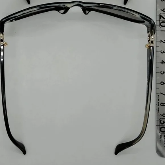 Sale🤓 Salvatore Ferragamo Black Sunglasses with Gold Crystal Encrusted Gancini - Picture 2 of 5